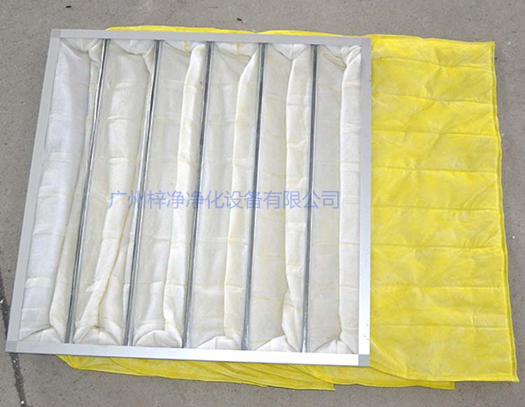 F8級袋式中效過濾器常用于凈化空調中級過濾。