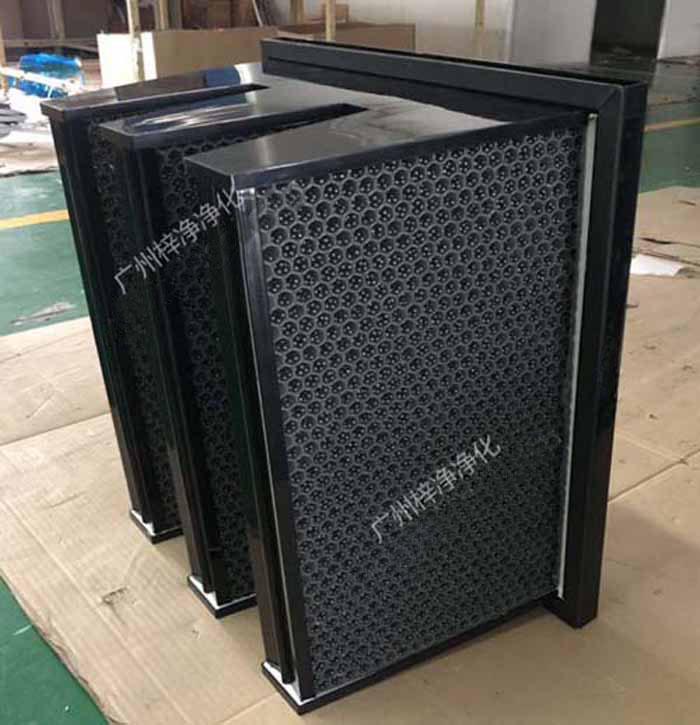 顆粒蜂窩活性炭過濾器產品側面圖